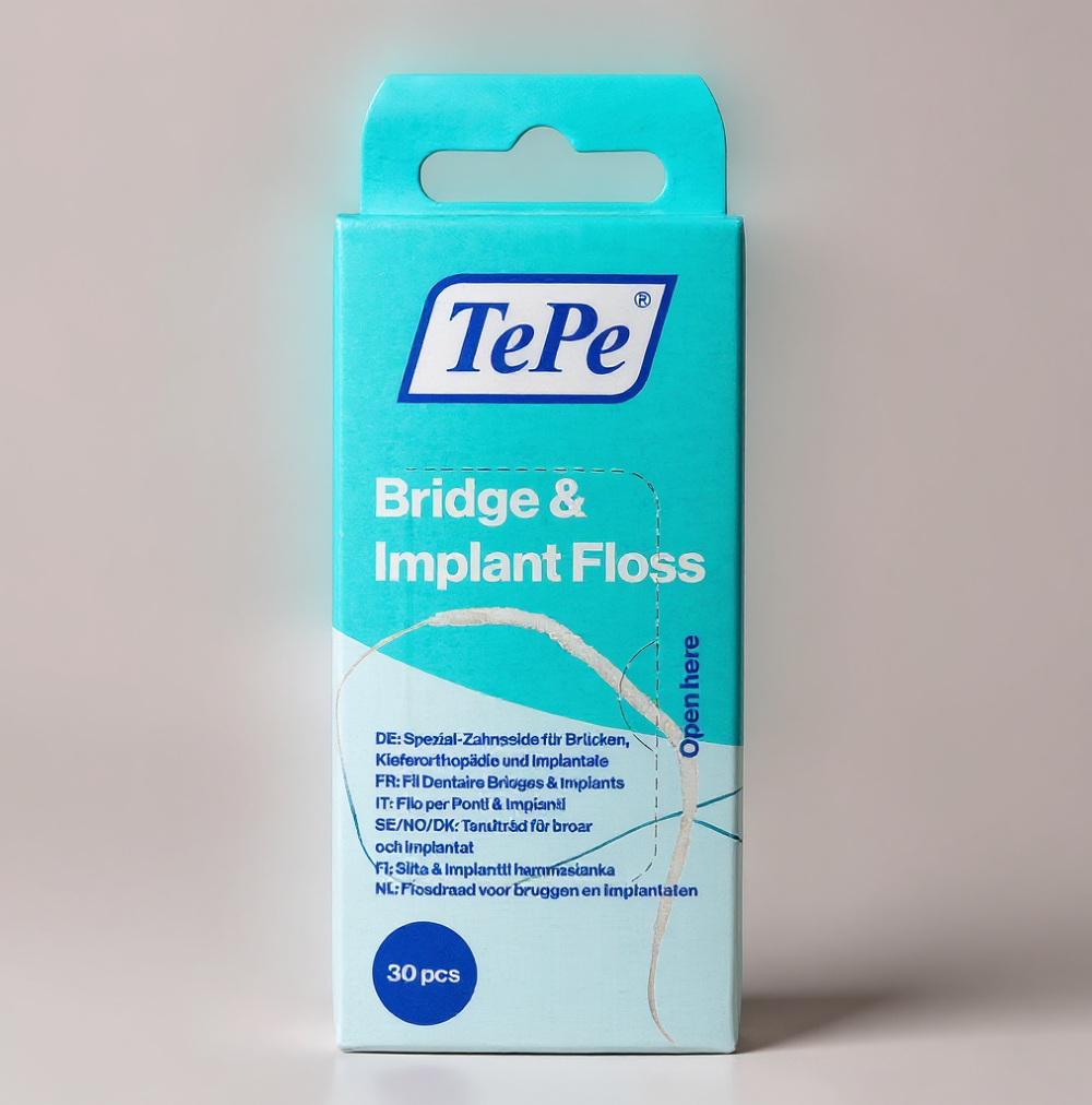 Tepe Bridge and Implant Floss - Fio Dentário para Pontes e Implantes 30 unid